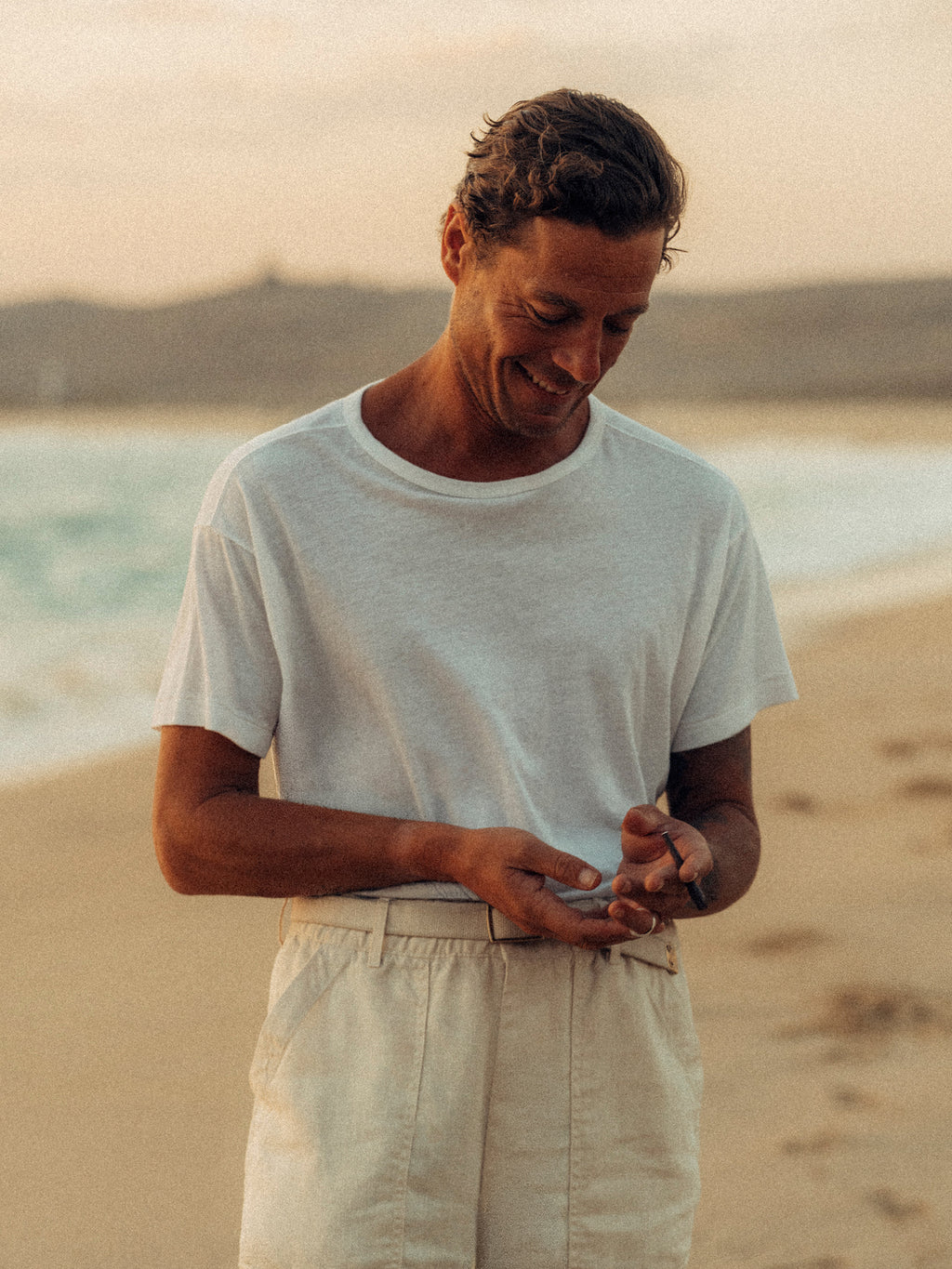 Japanese Cool Cashmere Knit Tee