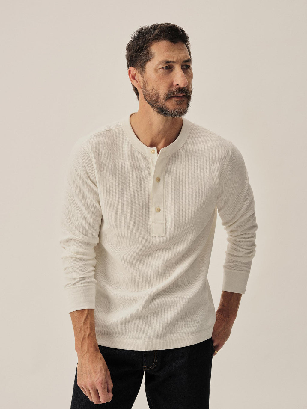 Vintage Thermal Henley