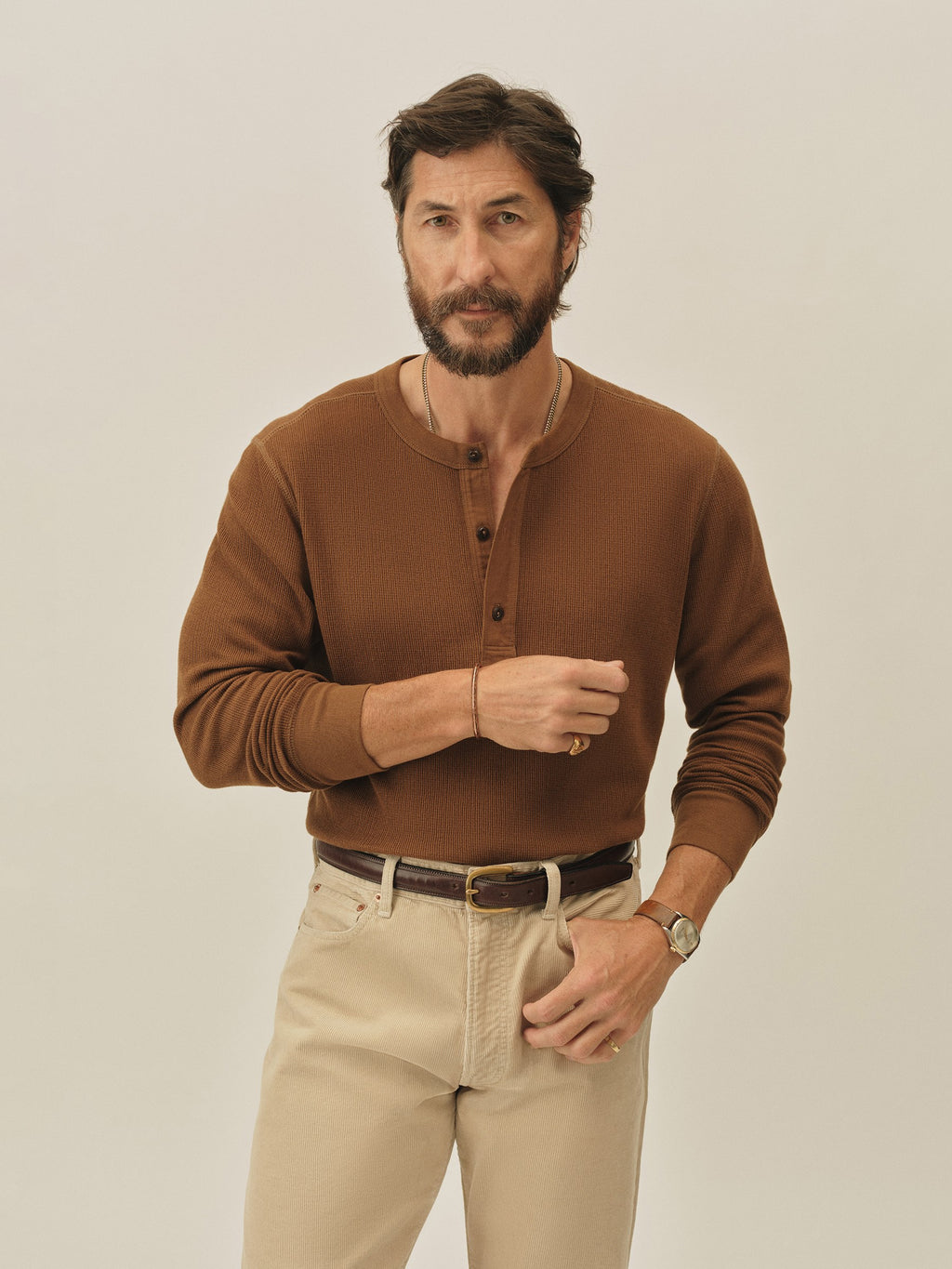 Vintage Thermal Henley