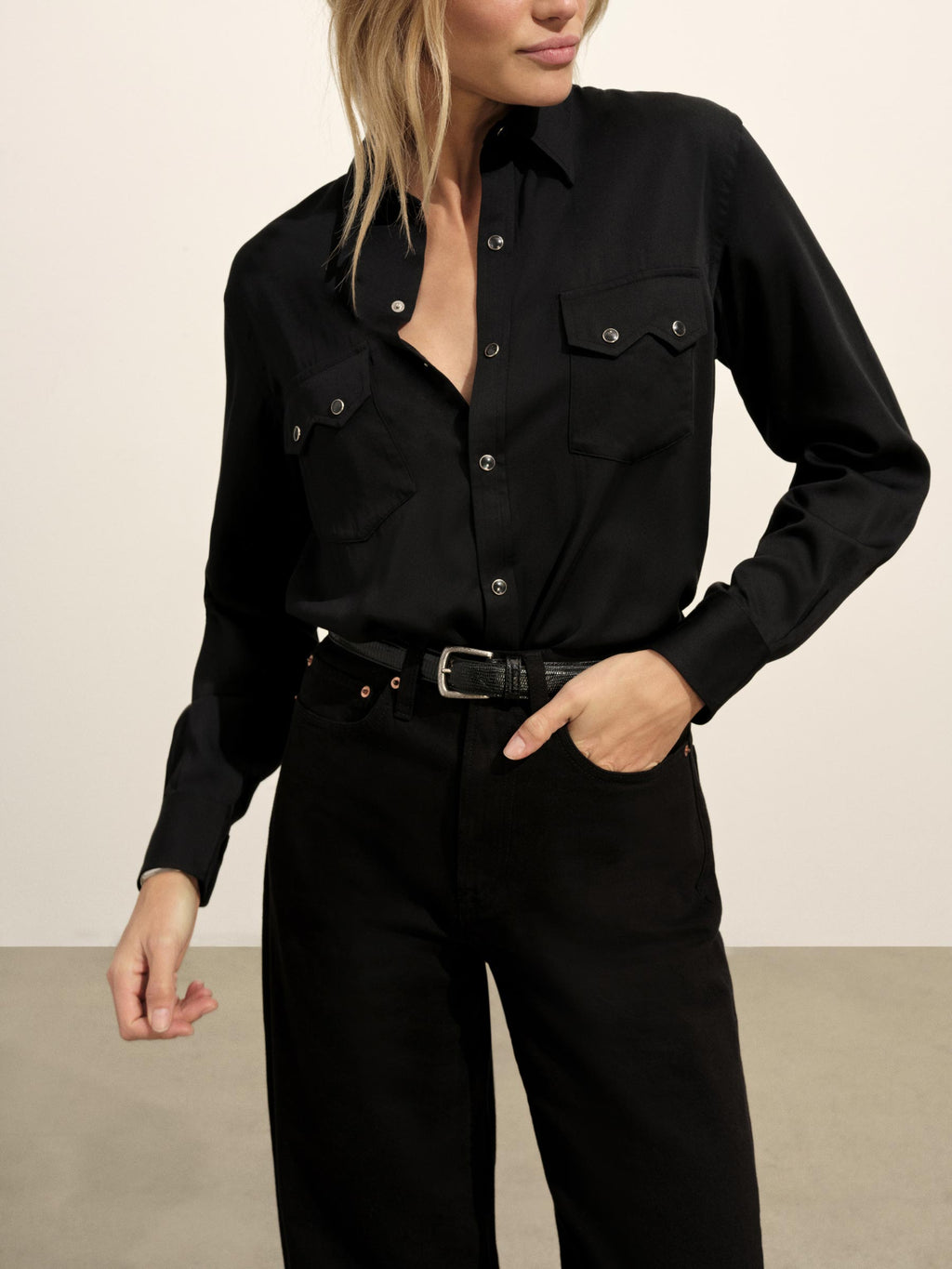 Duskdream Satin Western Shirt