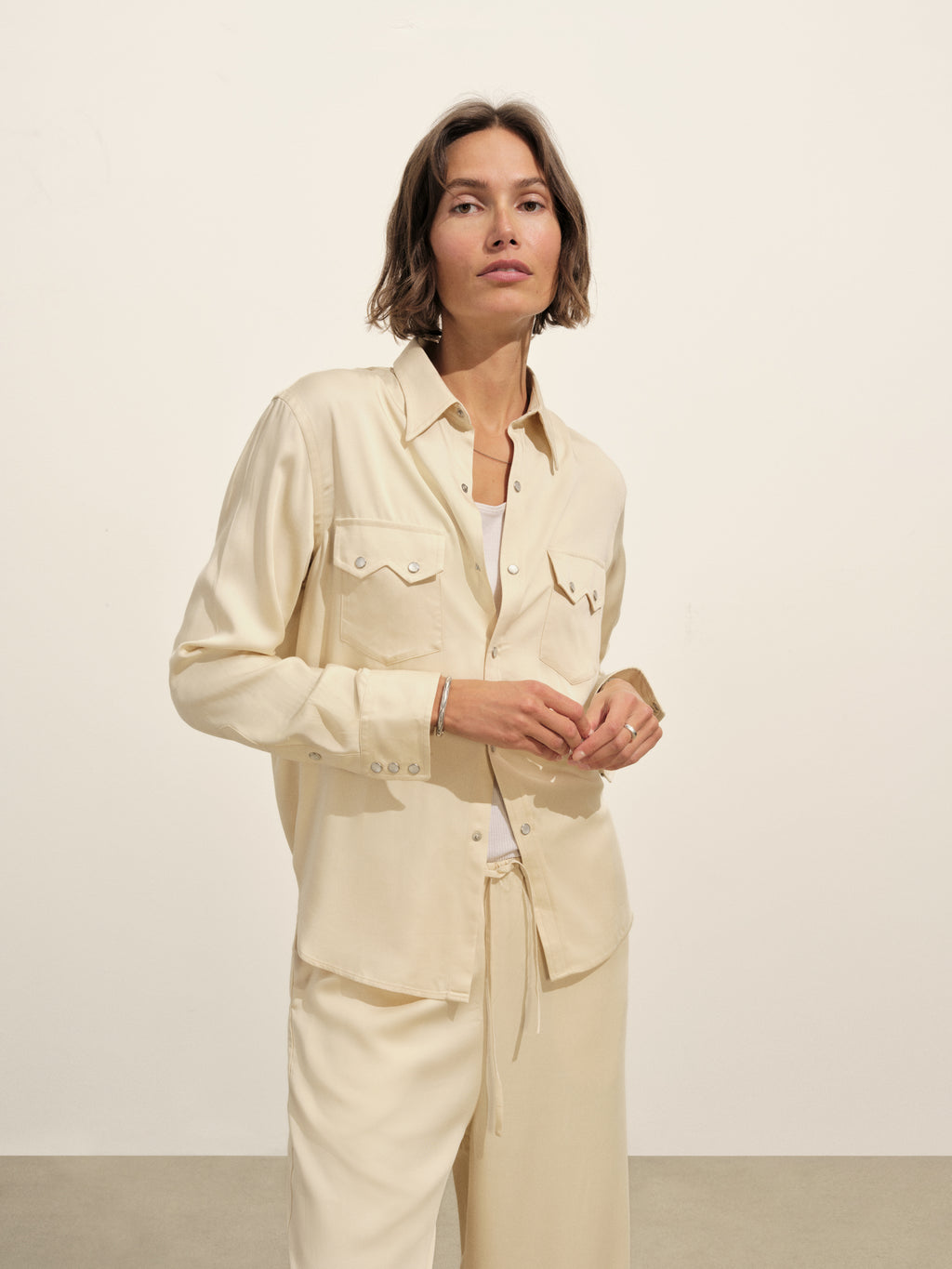 Duskdream Satin Western Shirt