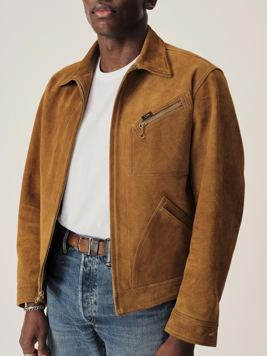Lee X Buck Mason Rambler Suede 91-B Jacket