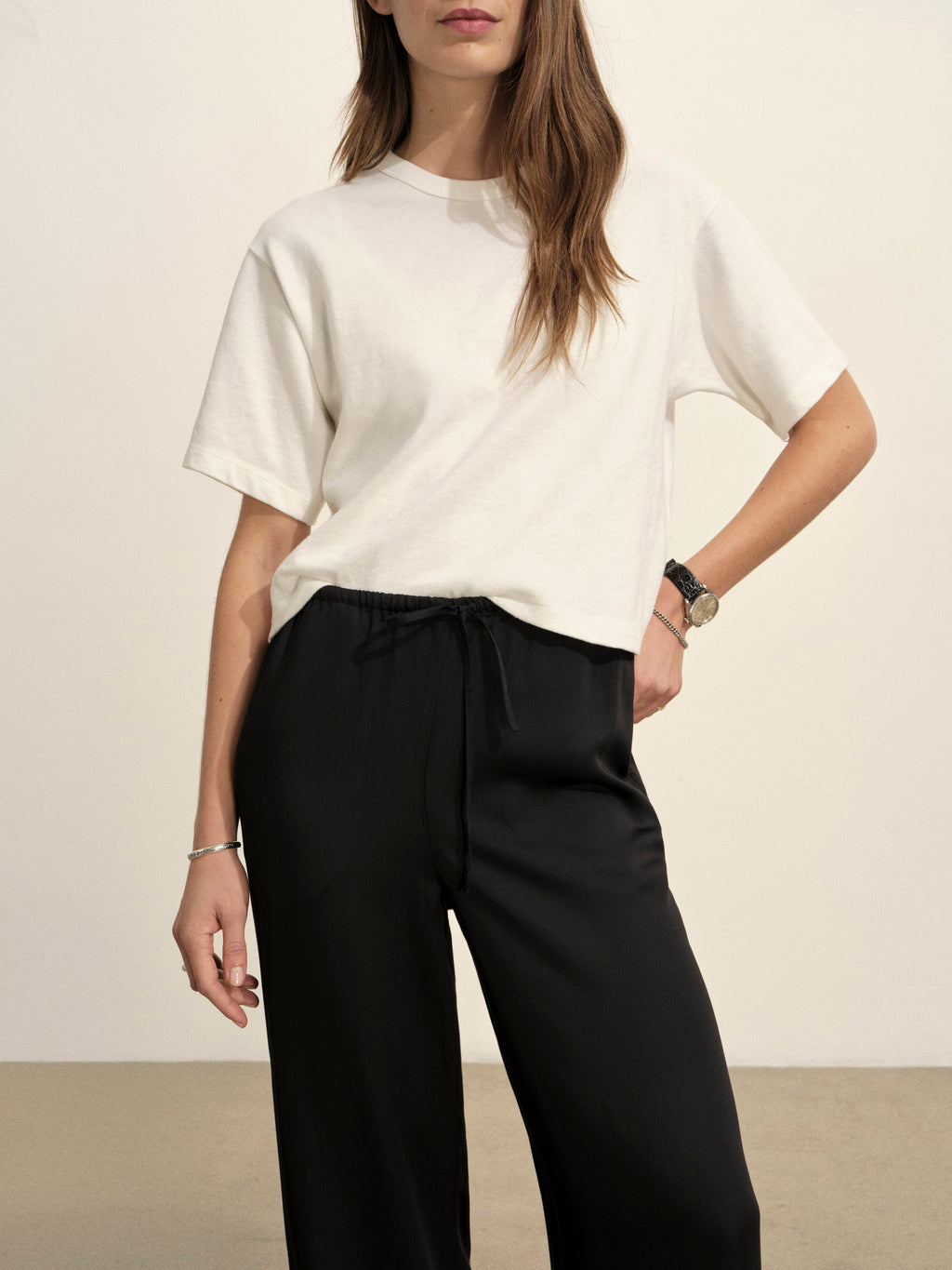 Duskdream Satin Pull-On Pant