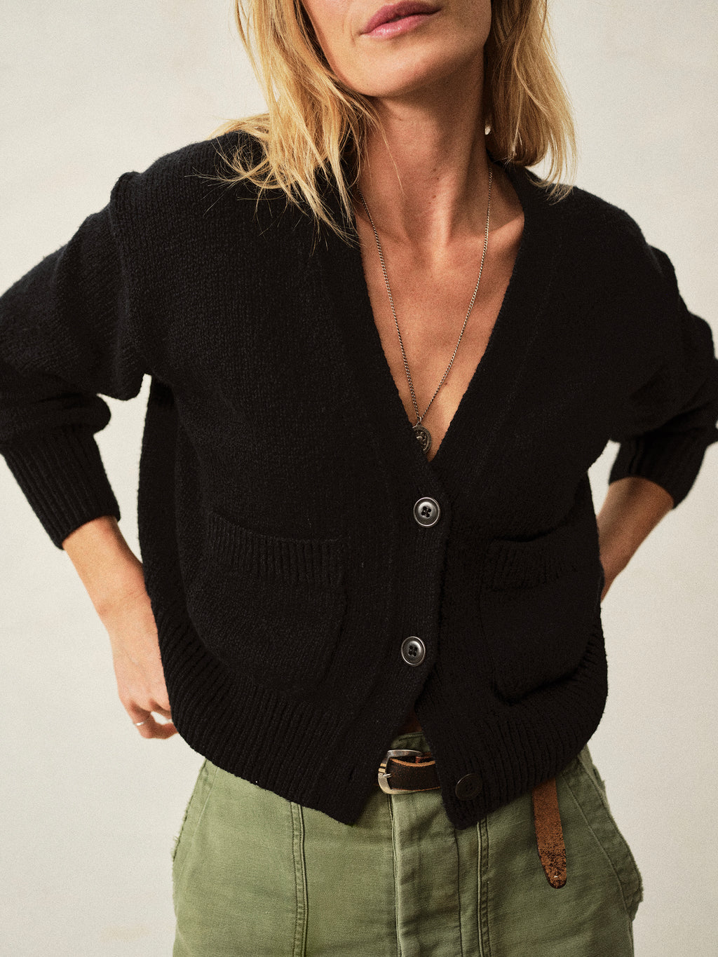 Soft Spun Cotton Boxy Cardigan