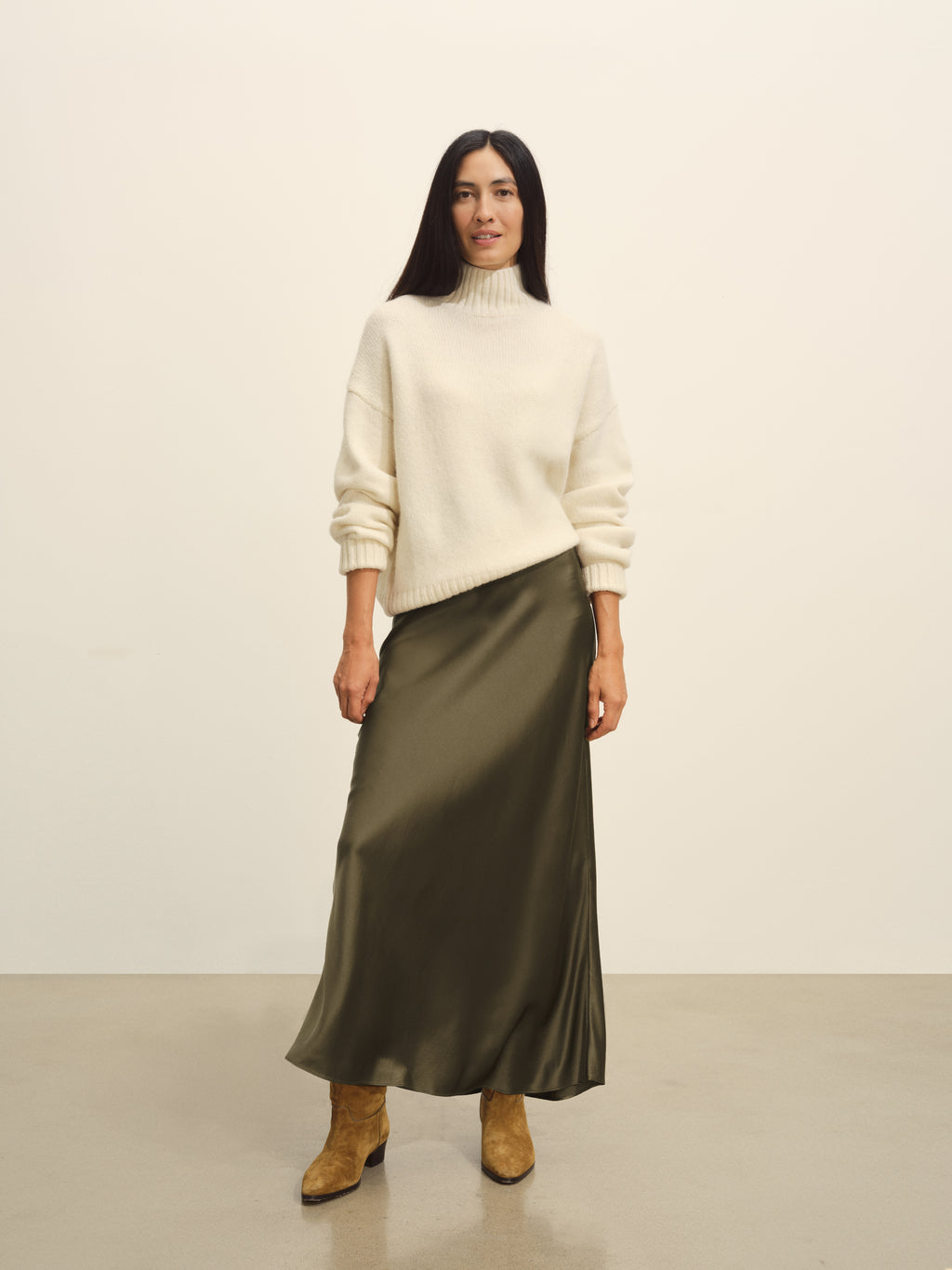 Sunset Silk Slip Skirt