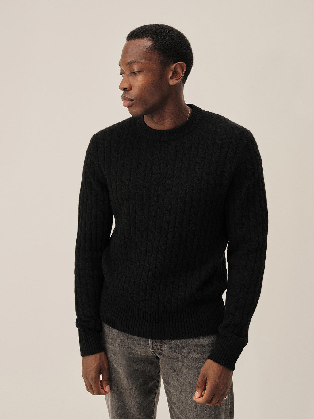 California Cashmere Cable Crew