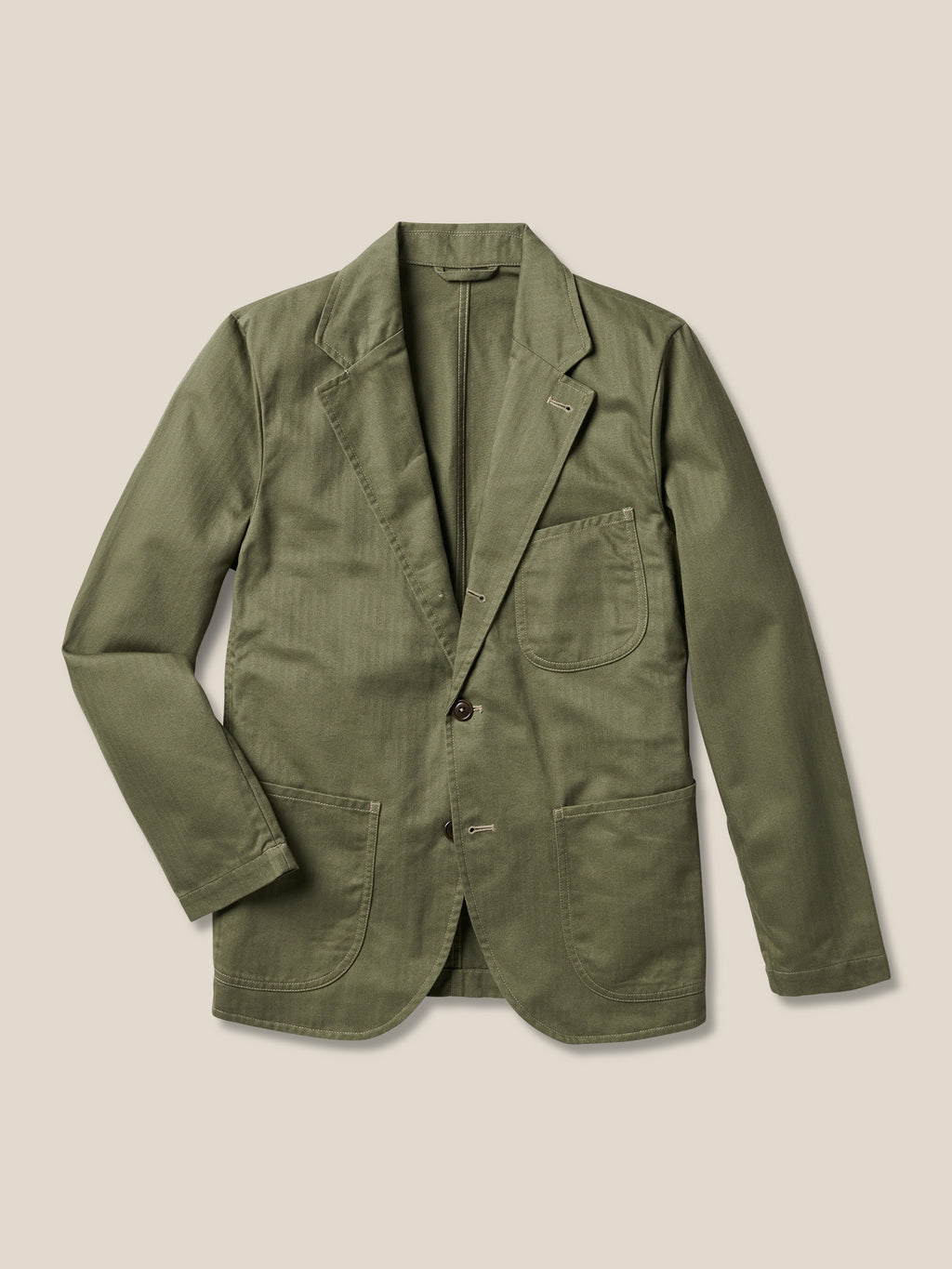 Herringbone Twill Carry-On Jacket