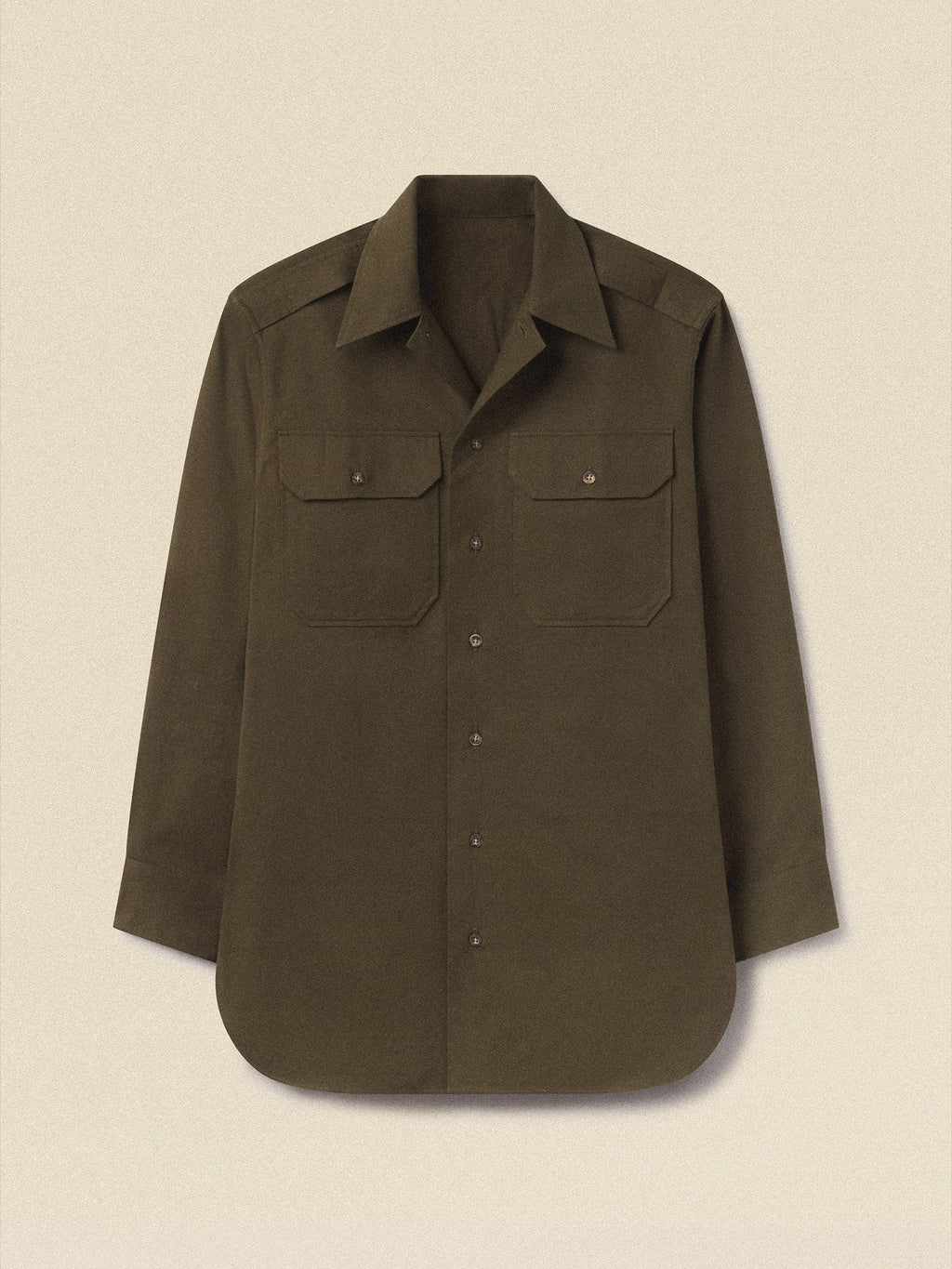 Bryceland's X Buck Mason Moleskin Officer Shirt
