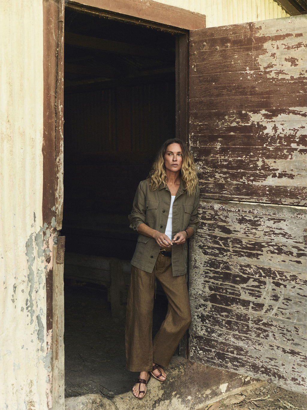Sea Breeze Linen Pull-On Pant