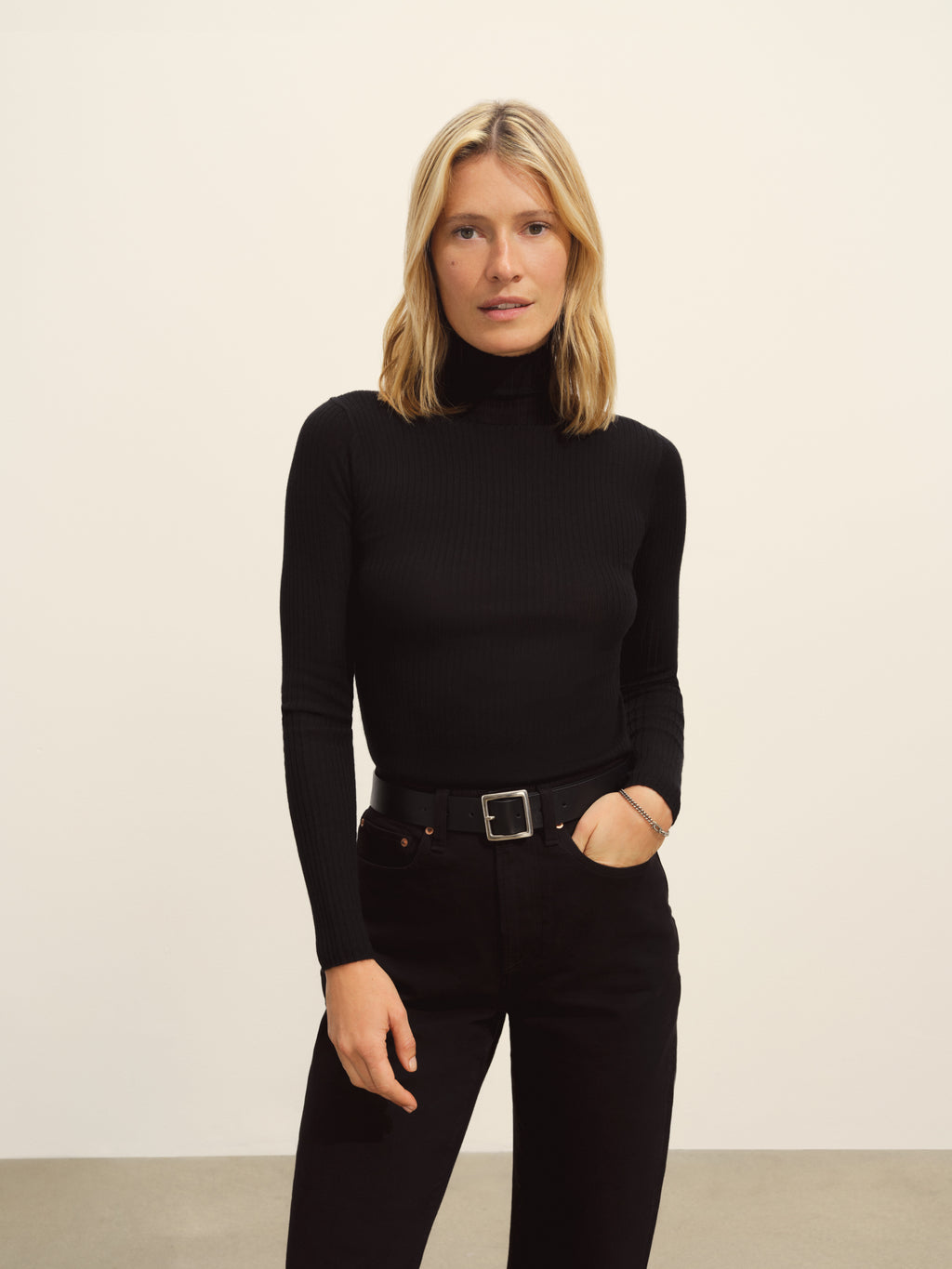 Featherweight Silk Cashmere Turtleneck