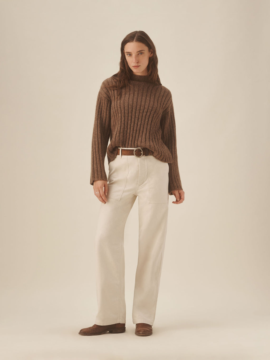 Highland Alpaca Bolded Rib Turtleneck