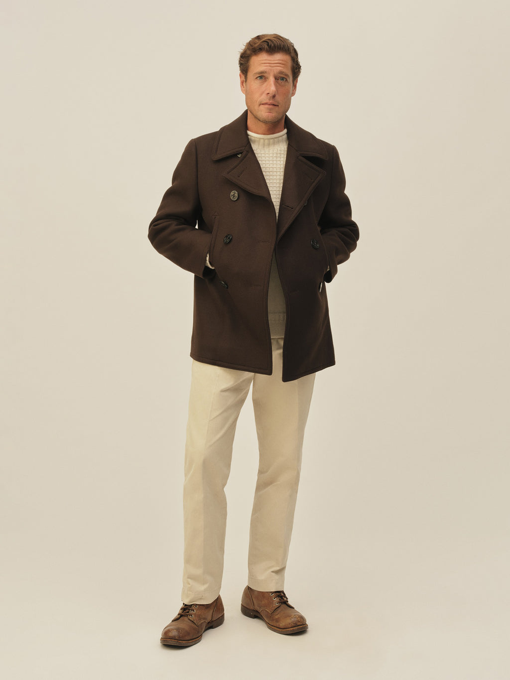 Italian Melton Admiral Peacoat