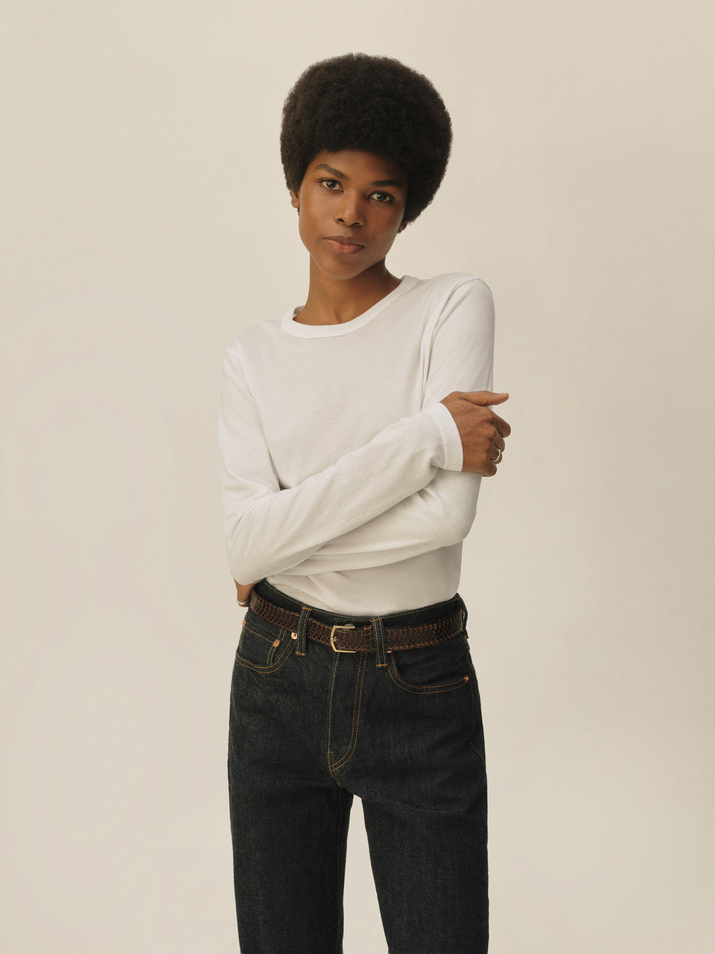 Pima Slim L/S Crew
