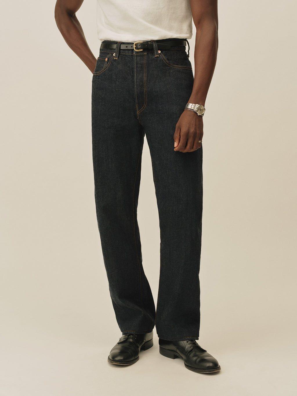 Japanese Loomstate Selvedge Full Saddle Jean