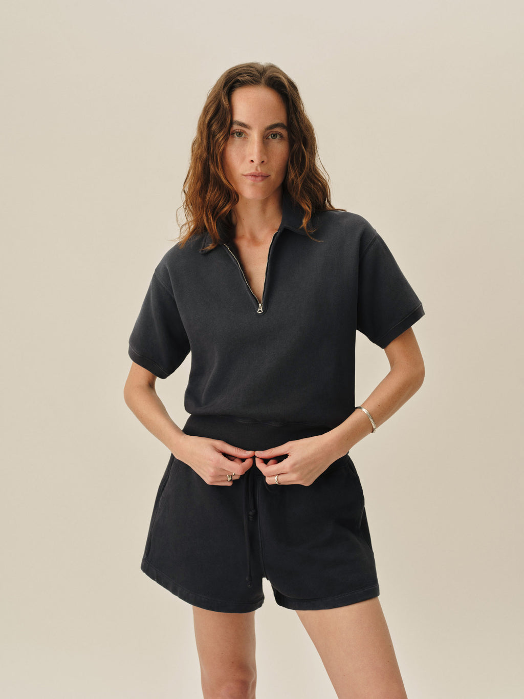 Vintage Interloop Short Sleeve Quarter Zip