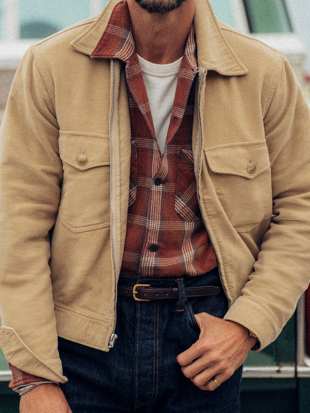 Italian Doeskin Station Jacket
