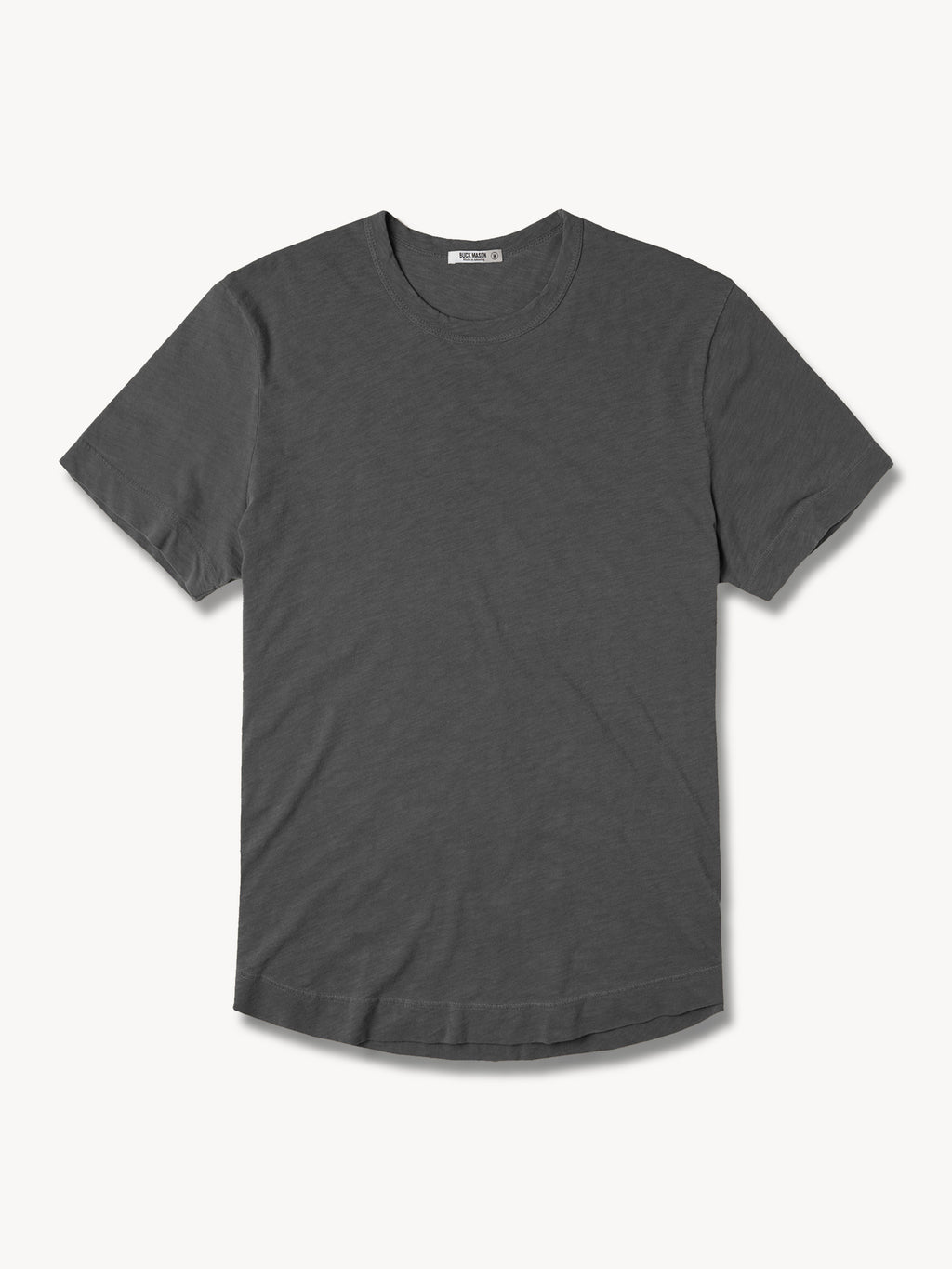 Slub Curved Hem Tee