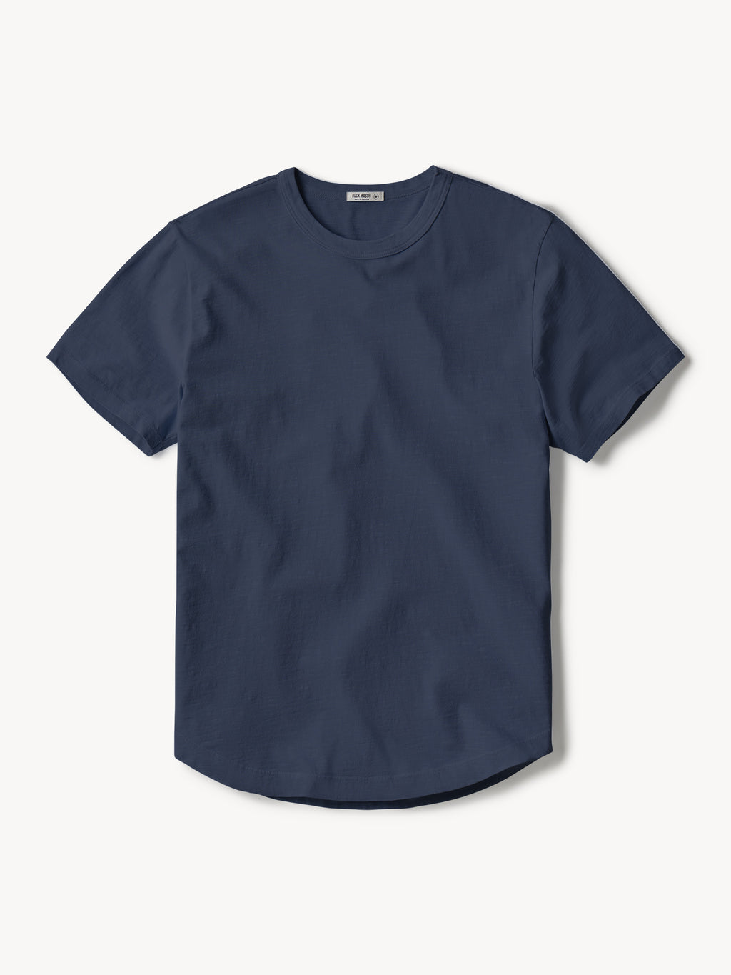 Slub Curved Hem Tee