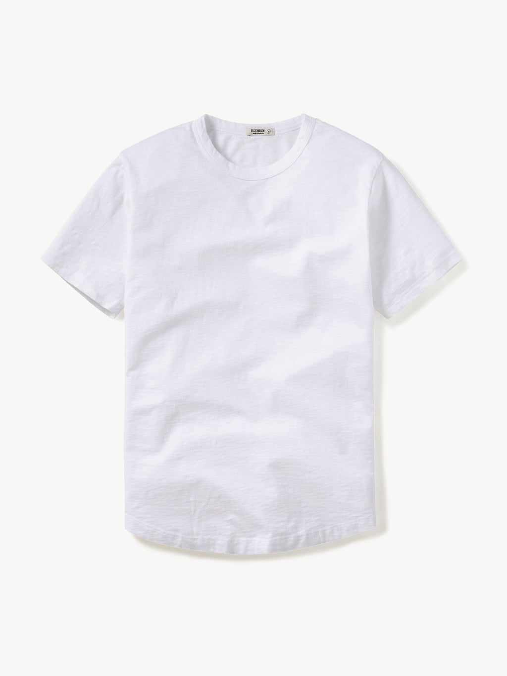 Slub Curved Hem Tee