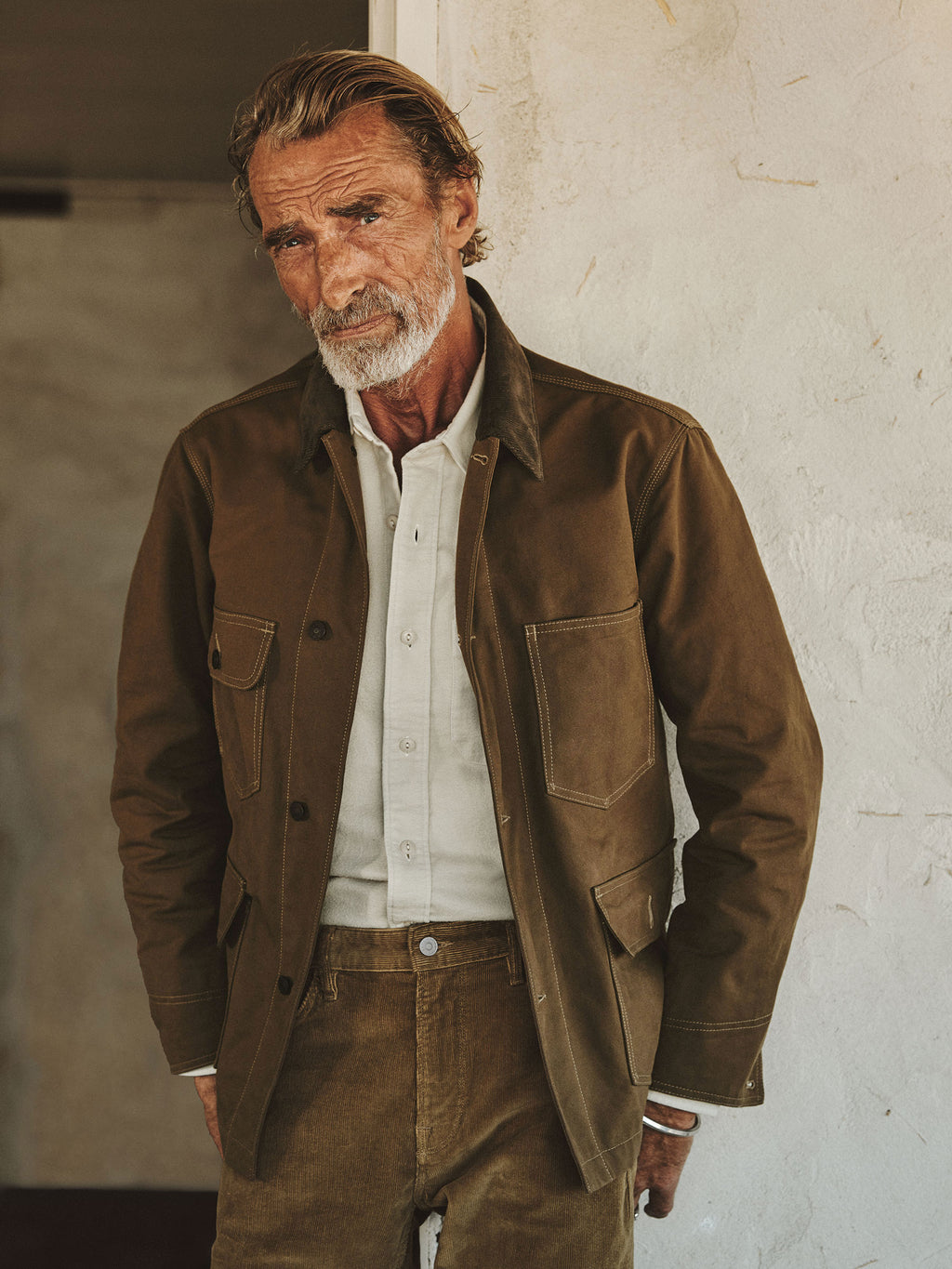 Dry Waxed Canvas Highland Jacket