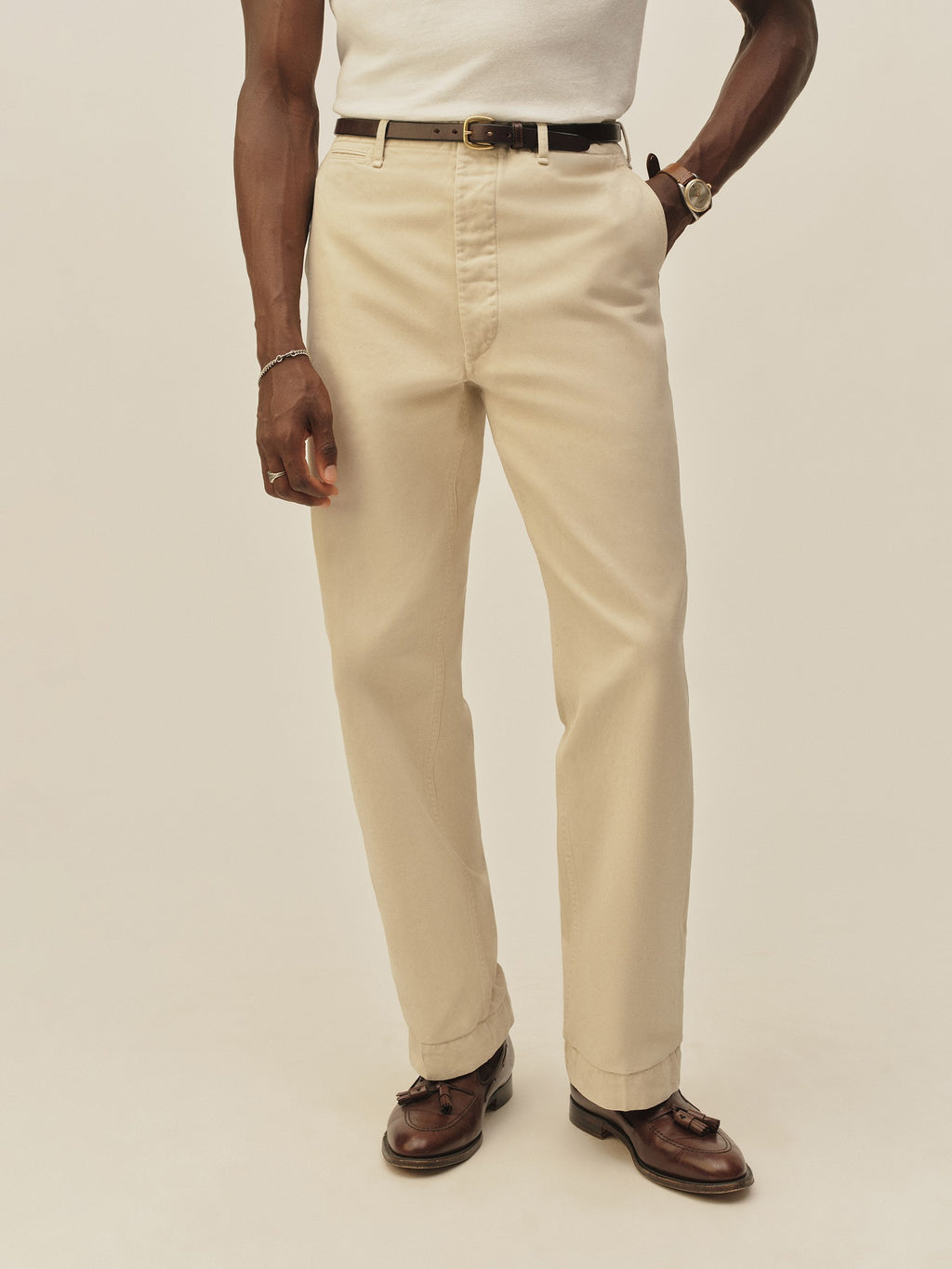 Paperback Twill Full Saddle Chino
