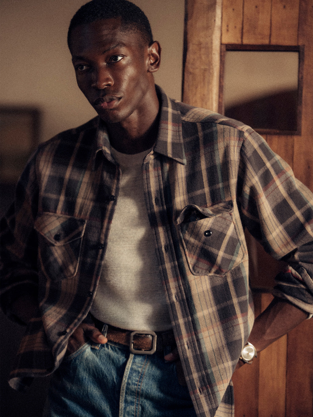 Brawny Flannel Work Shirt