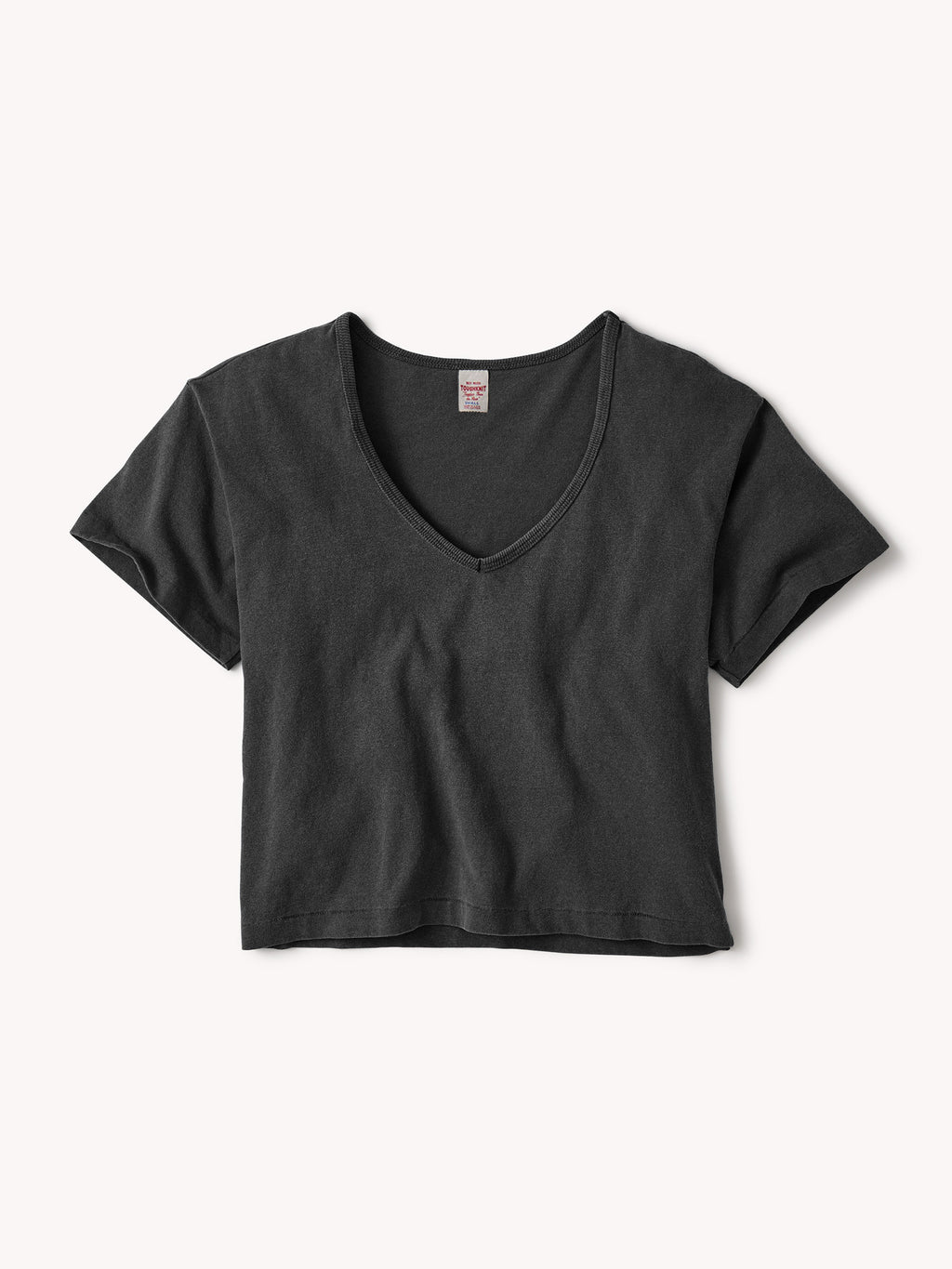 Toughknit Boyfriend Crop V-Neck Tee
