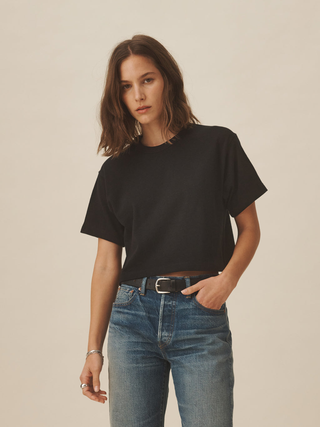 Field-Spec Boyfriend Crop Tee