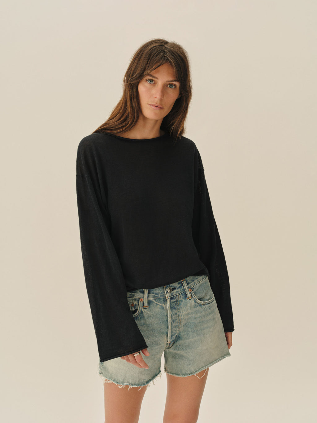 Lighthouse Linen Roll Neck
