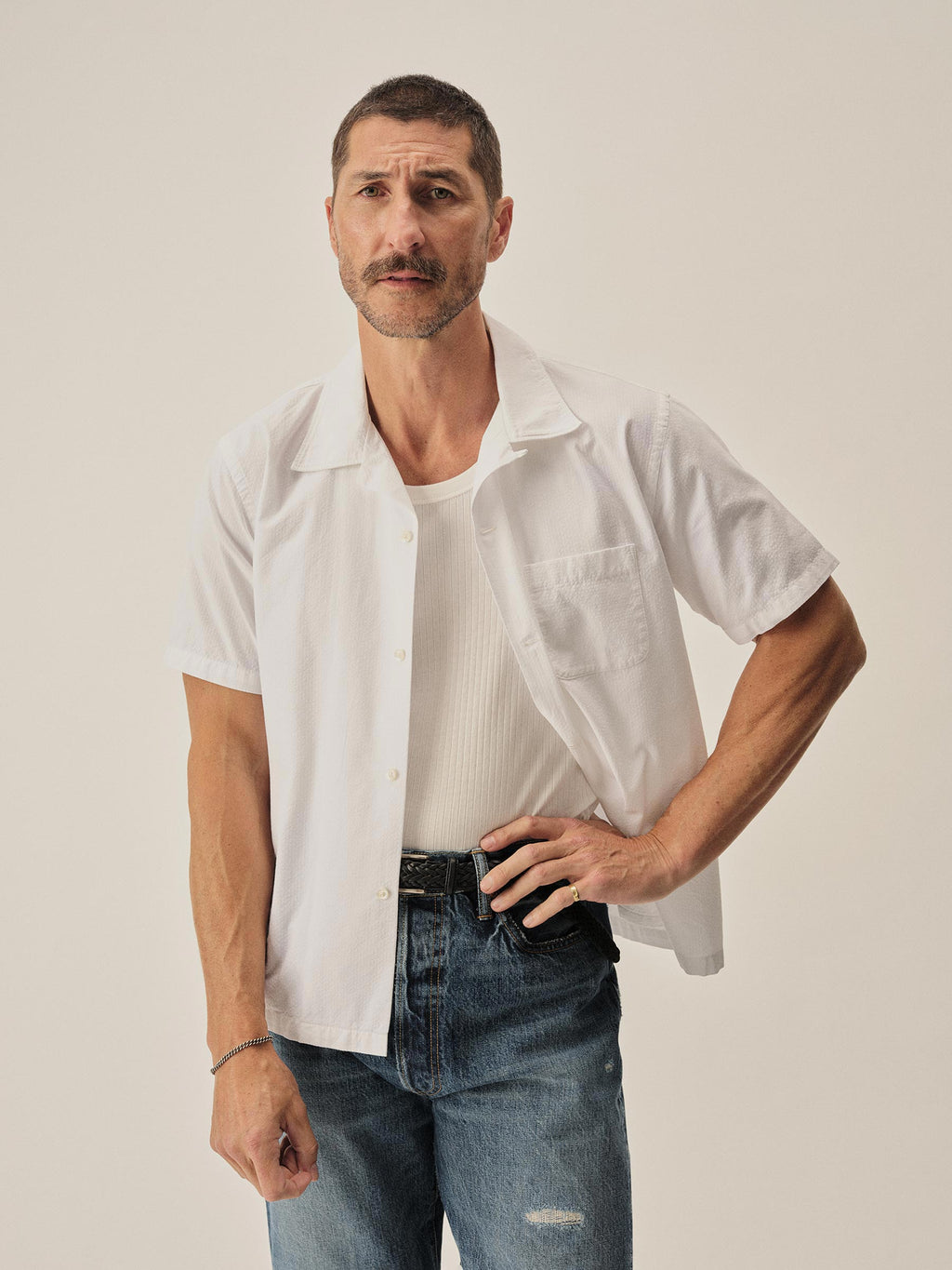 Sodapop Seersucker Camp Shirt